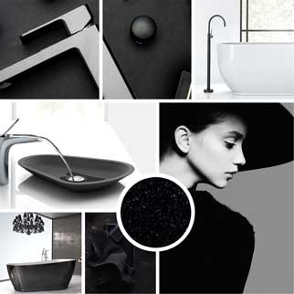 Black bathroom fittings and packages online at The Blue Space