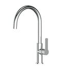 Greens Astro II Gooseneck Sink Mixer Brushed Nickel LF254283BN - The Blue Space