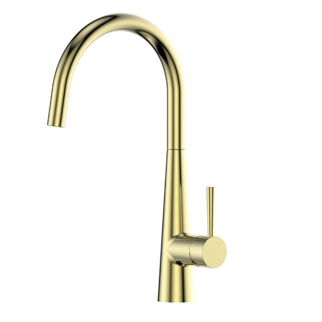 Greens Galiano Slimline Sink Mixer Brushed Brass 175620361 - The Blue Space