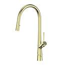 Greens Lustro II Pull-Down Sink Mixer Brushed Brass LF1950254BB - The Blue Space