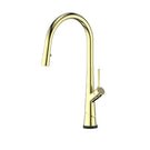 Greens Lustro Kontact Pull-Down Sink Mixer Brushed Brass LF19580254BB - The Blue Space