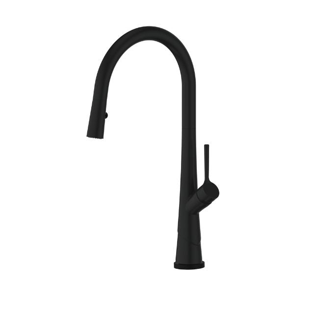 Greens Lustro Kontact Pull-Down Sink Mixer Matte Black LF19580254MB - The Blue Space