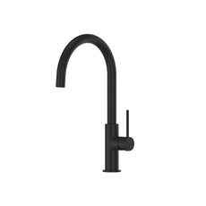 Greens Maci Gooseneck Sink Mixer Matte Black 21202547 - The Blue Space