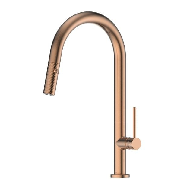 Greens Tesora Pulldown Sink Mixer Brushed Copper LF2130254BC - The Blue Space