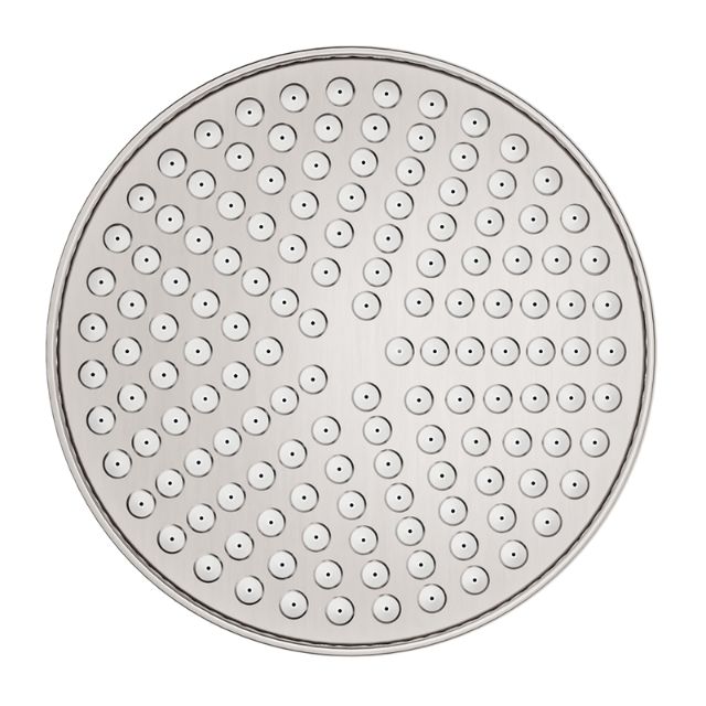 Bottom Nero York 200mm Shower Head Brushed Nickel NR508094BN - The Blue Space