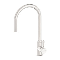 Nero York Pull Out Sink Mixer With Vegie Spray Function With Metal Lever Brushed Nickel NR69210802BN - The Blue Space