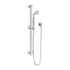 Nero York Shower Rail With Metal Hand Shower Brushed Nickel NR692105A02BN - The Blue Space