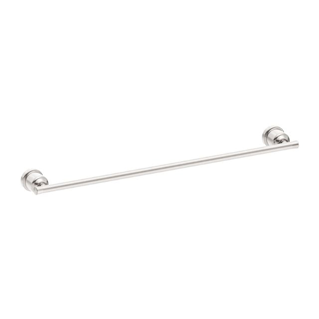 Nero York Single Towel Rail 600mm Brushed Nickel NR6924BN - The Blue Space