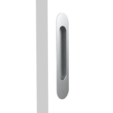 Nidus Mardeco radius flush pull (each) Brushed Satin Chrome BSC9002/203 - The Blue Space