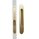 Internal Nidus Mardeco radius flush pull privacy set 50-55mm Satin Brass BRS9004/Set - The Blue Space