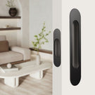 Lifestyle Nidus Mardeco radius flush pull set incl end pull Matte Black BL9008/Set - The Blue Space