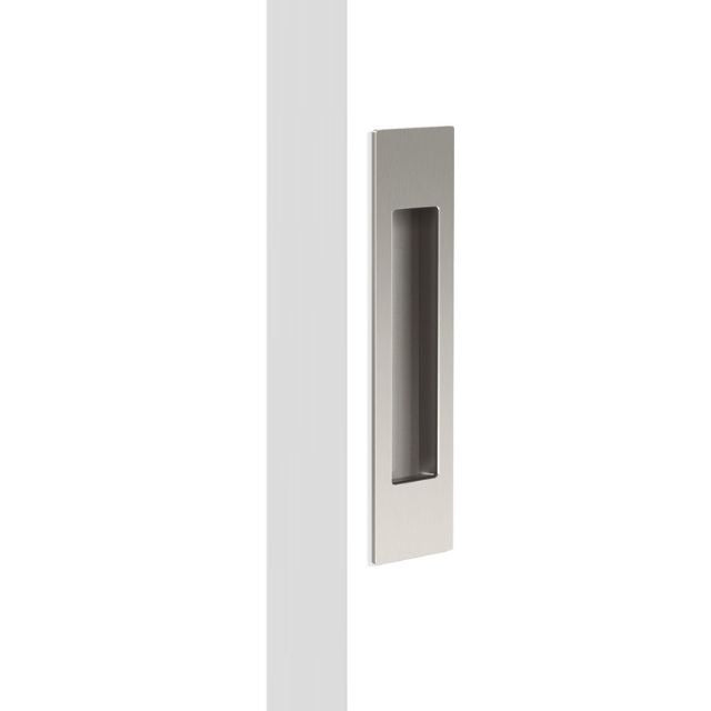 Nidus Mardeco rectangular flush pull (each) Brushed Nickel BN8002/190 - The Blue Space