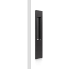 Nidus Mardeco rectangular flush pull long plate 257mm Matte Black sold as EACH BL8102 - The Blue Space