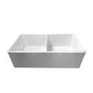 Front Turner Hastings Novi 84 x 46 Fine Fireclay Gloss White Farmhouse Butler Sink NO84FS - The Blue Space